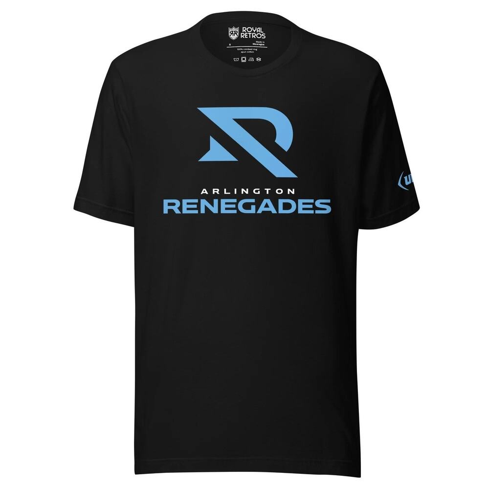 Royal Retros Arlington Renegades T-Shirt Black Men's M NWT